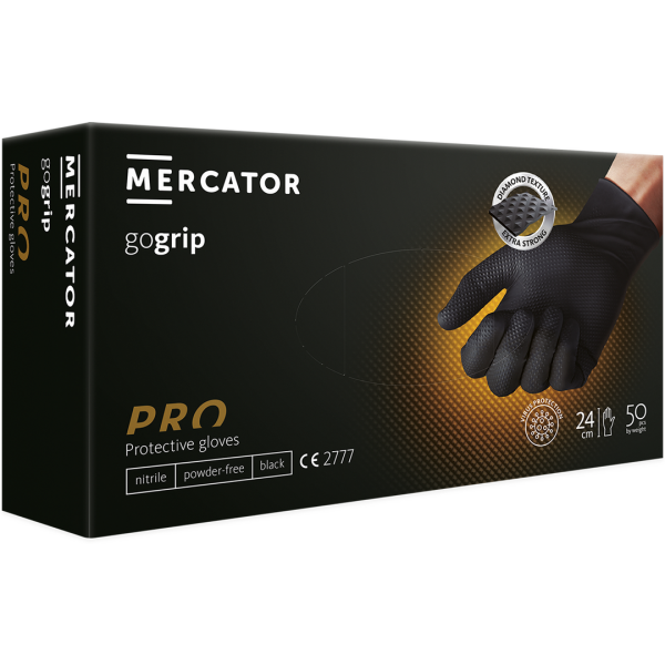 MERCATOR gogrip-pro Premium Nitril-Einweghandschuhe...