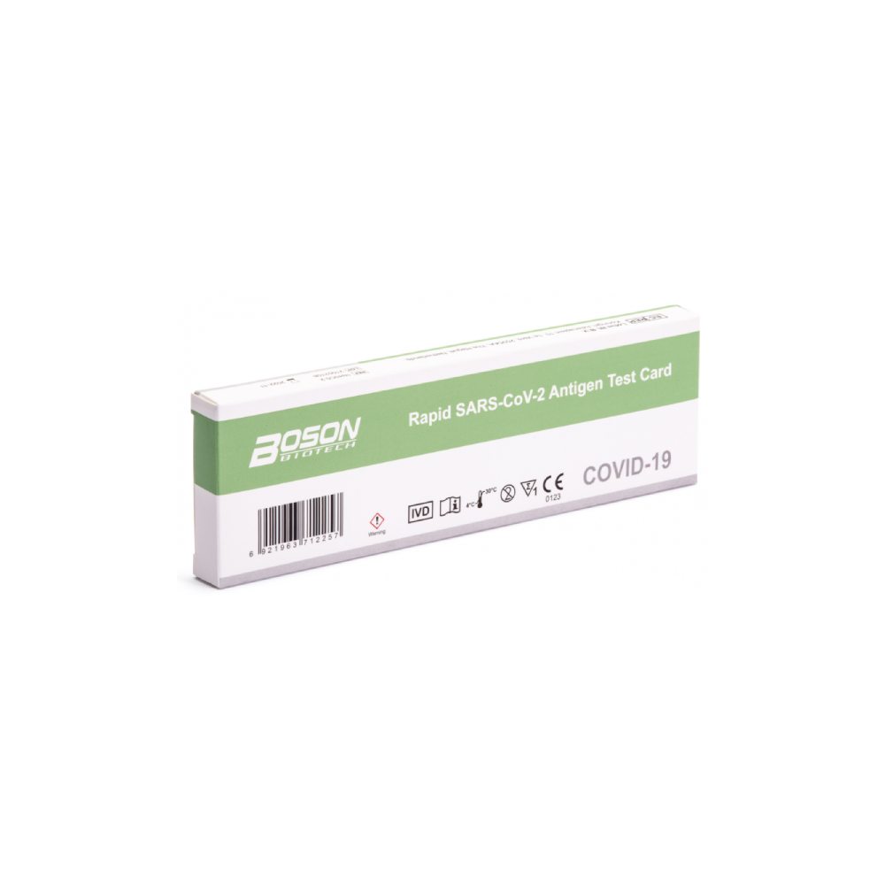 Boson Biotech Rapid SARS-CoV-2 Antigen Test Card CE0123 | 1er Box Laientest