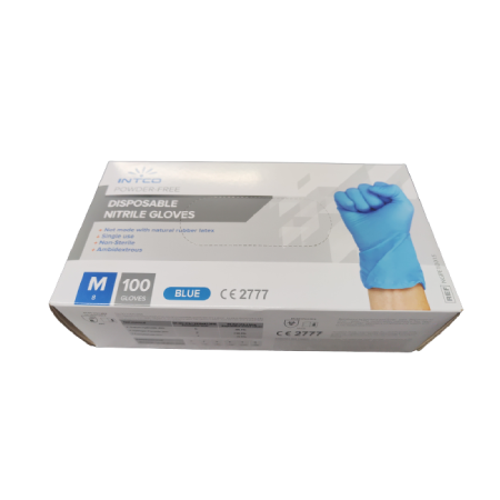 Intco Disposable Nitril Gloves Einweghandschuhe CE2777 5g blau